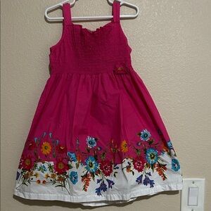 Blueberi Boulevard Pink Floral Kids Dress
